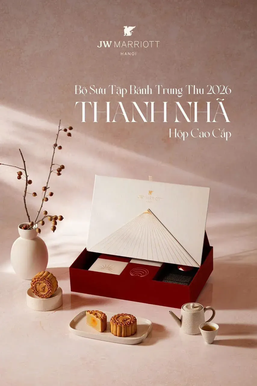 Bộ sưu tập bánh trung thu JW Marriott Hà Nội 2026
