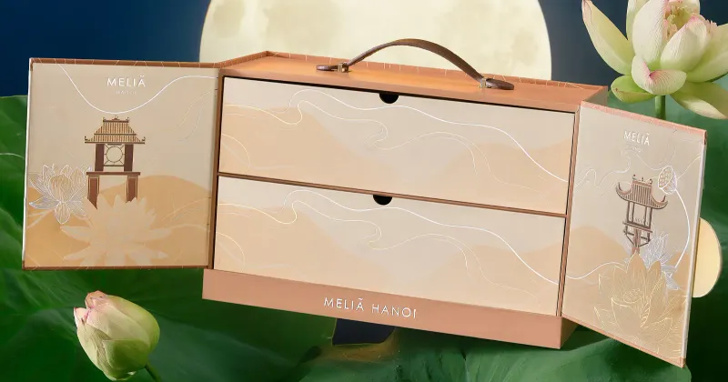 Bánh trung thu Meliá Hà Nội 2026 — chi tiết hộp bánh